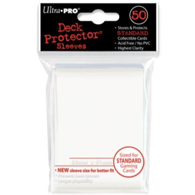 Ultra Pro Powder White Deck Protectors 50 Large Magic Size Sleeves