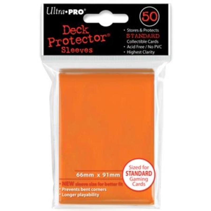 Ultra Pro Candy Orange Deck Protectors 50 Large Magic Size Sleeves